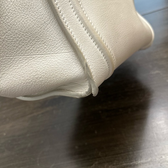 White Celine Medium Luggage Phantom Tote Soft Grained Calfskin - Picture 7 of 13